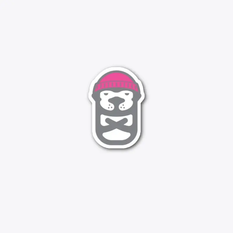 Pink Hat Obie Sticker